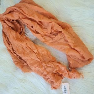 Orange spring scarf